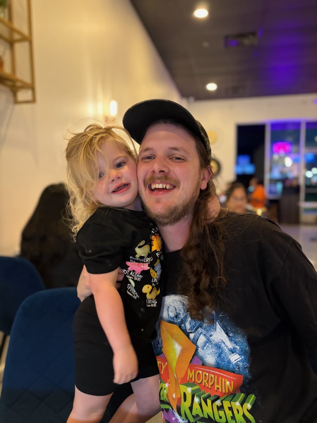 Colton with his daughter